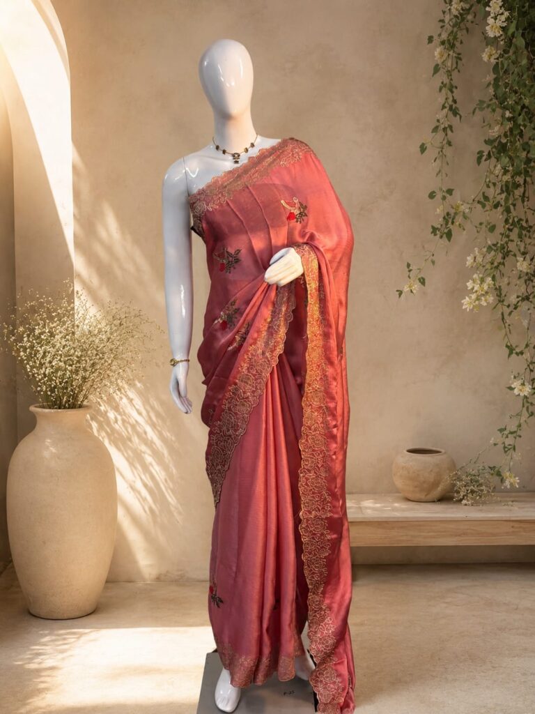 Elegant party wear saree